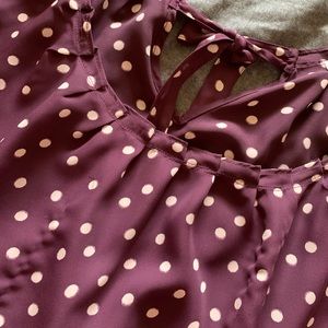 Lauren Conrad Burgundy Blouse